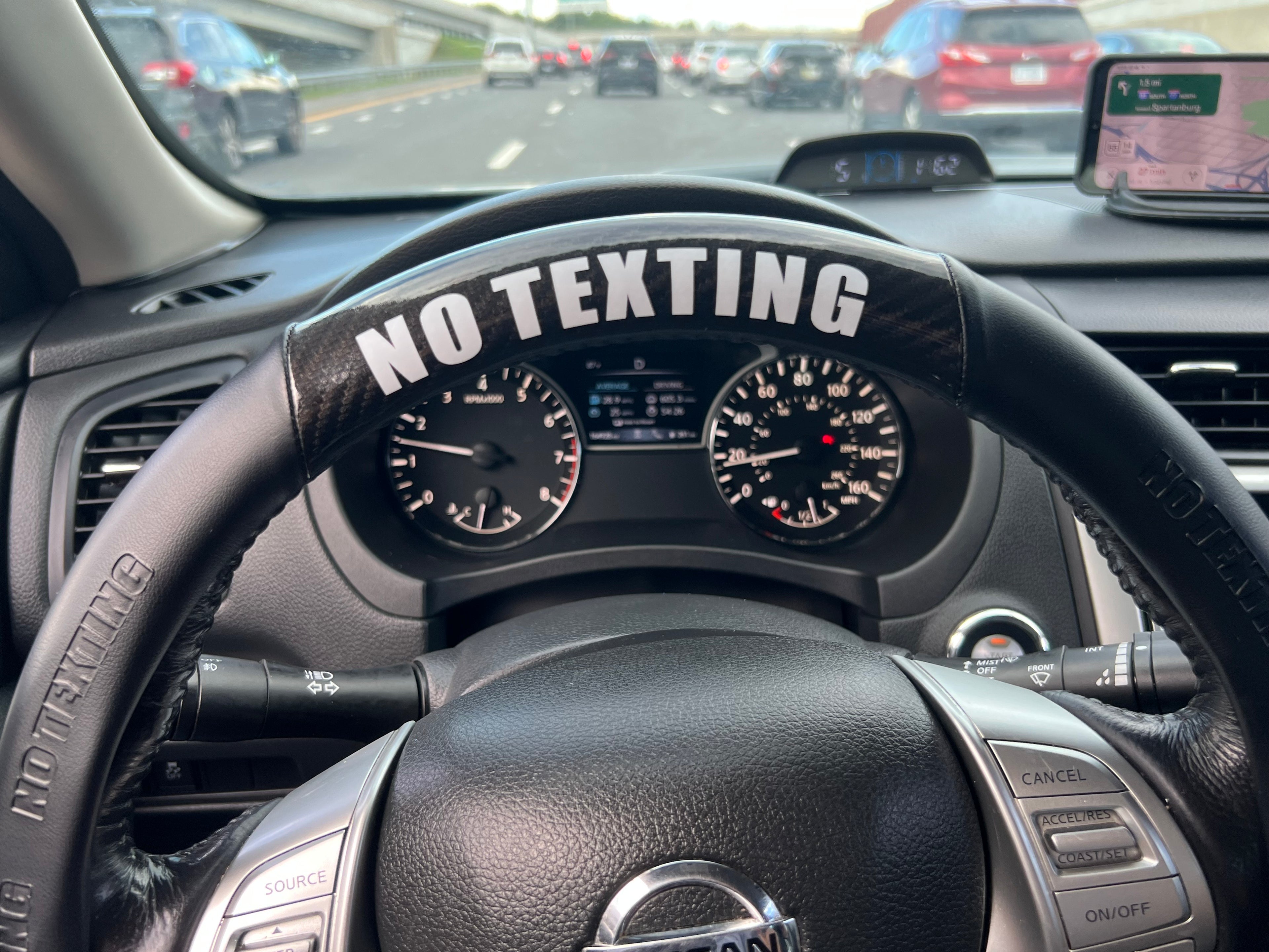 No Texting Steering Wheel Cover