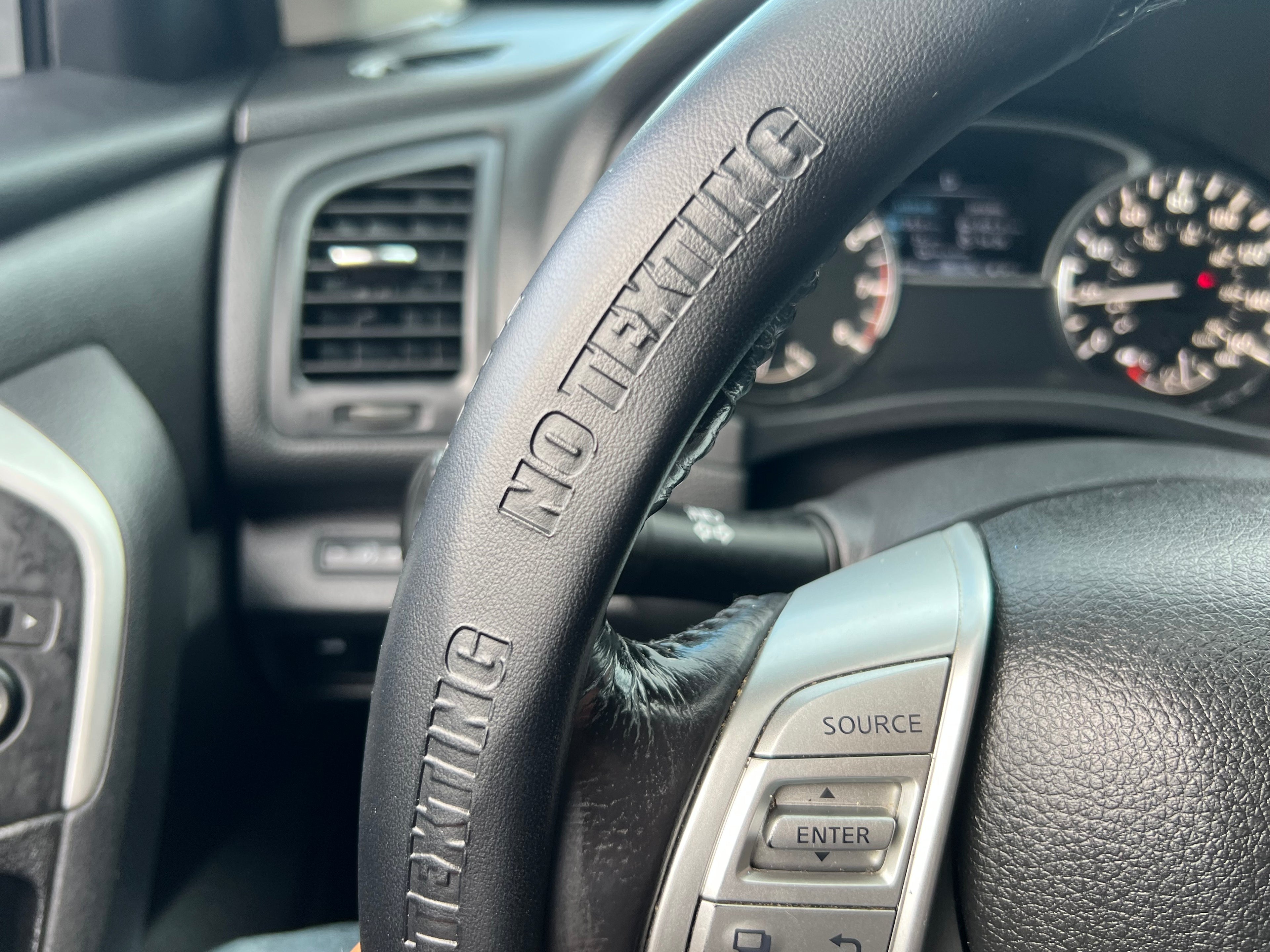 No Texting Steering Wheel Cover